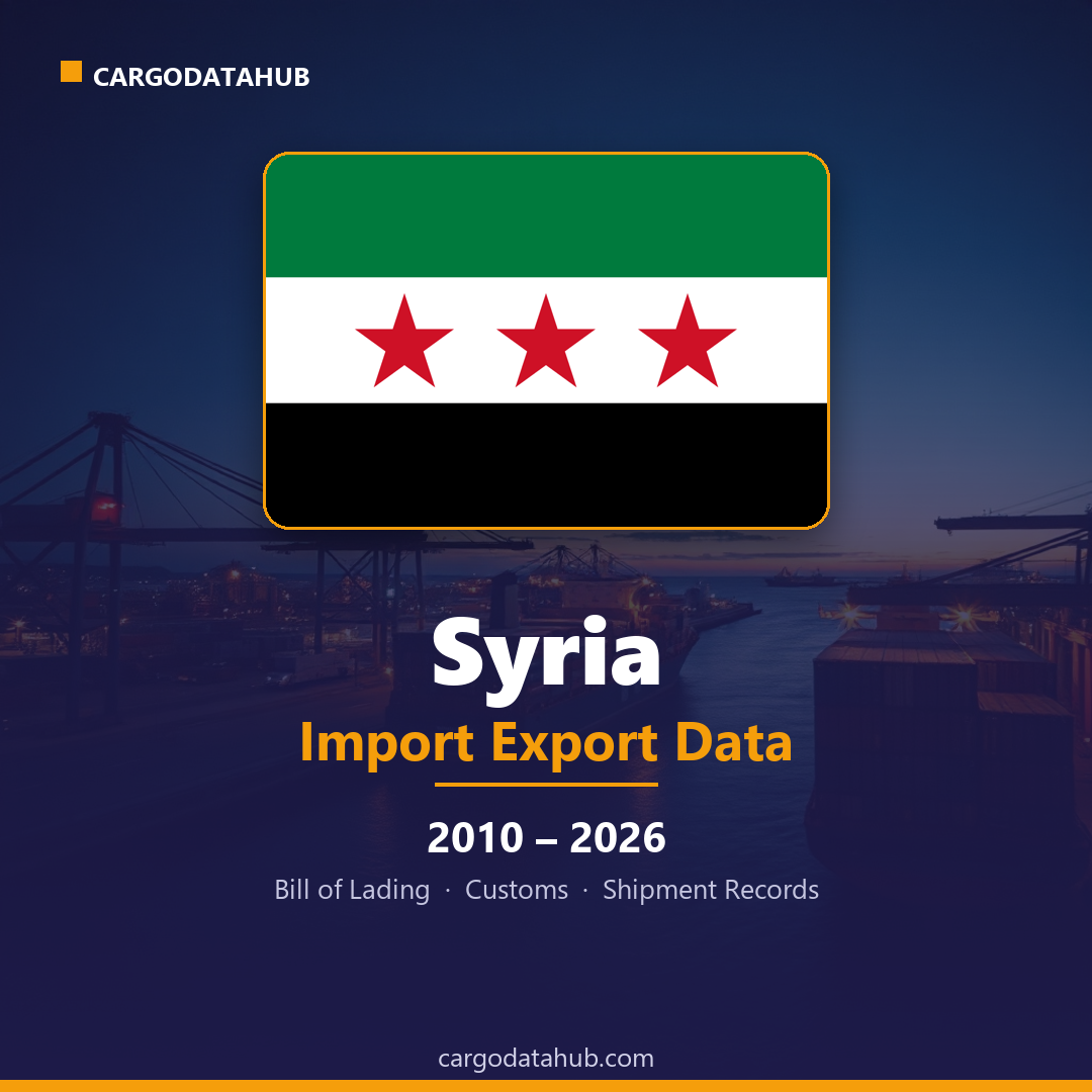 Syria Import Export Data